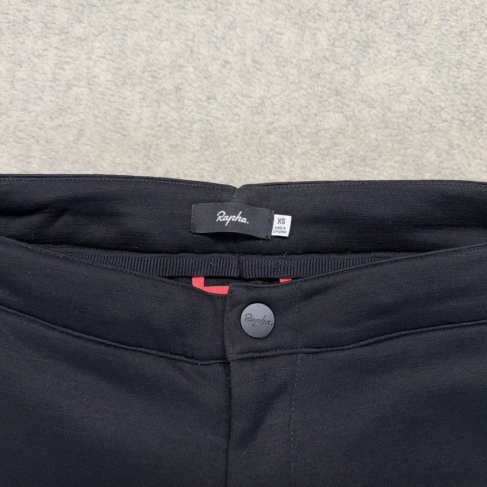 Rapha Transfer Trousers Mens XS Black Wool Blend Commuter Pants Cropped - Picture 3 of 10
